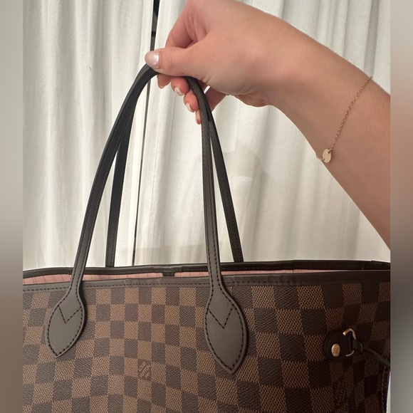 Louis Vuitton Neverfull MM Damier Ebene in Rose Ballerine - Picture 12 of 16